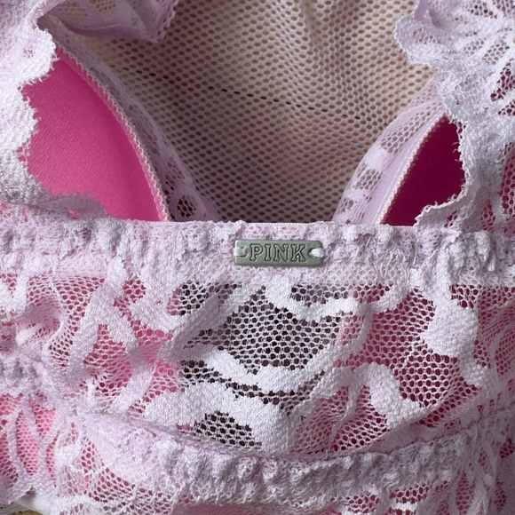 Victoria's Secret Pink High Neck Bralette in Pink Size Medium - Picture 5 of 6